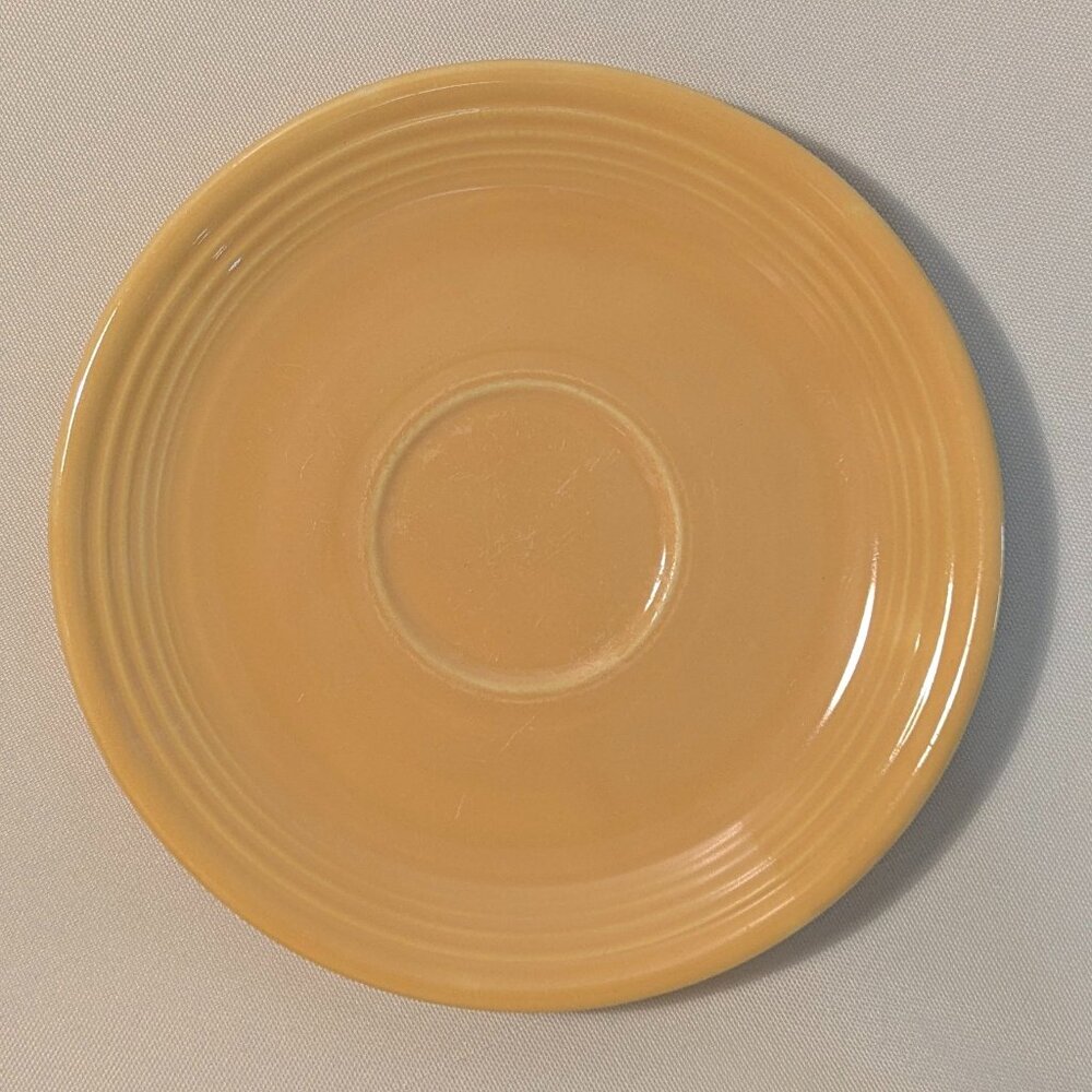 Vintage Fiesta Yellow Saucer, Homer Laughlin 1936-1959